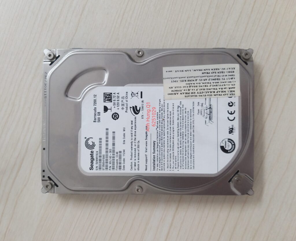 Khôi phục dữ liệu tại Quận 1 TpHCM