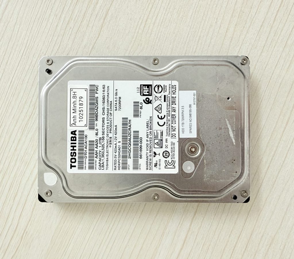 Cấp cứu dữ liệu Biên Hòa