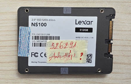 SSD Lexar 512GB for data recovery and repair services in Vũng Tàu.