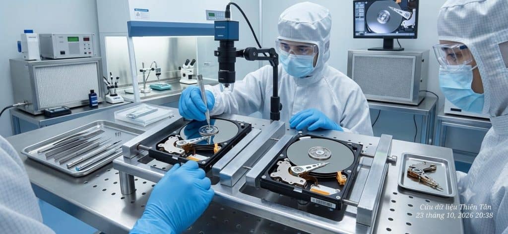 Thay đầu đọc và Khôi Phục Dữ Liệu Ổ Cứng Hỏng Chuyên Nghiệp tại Thiên Tân